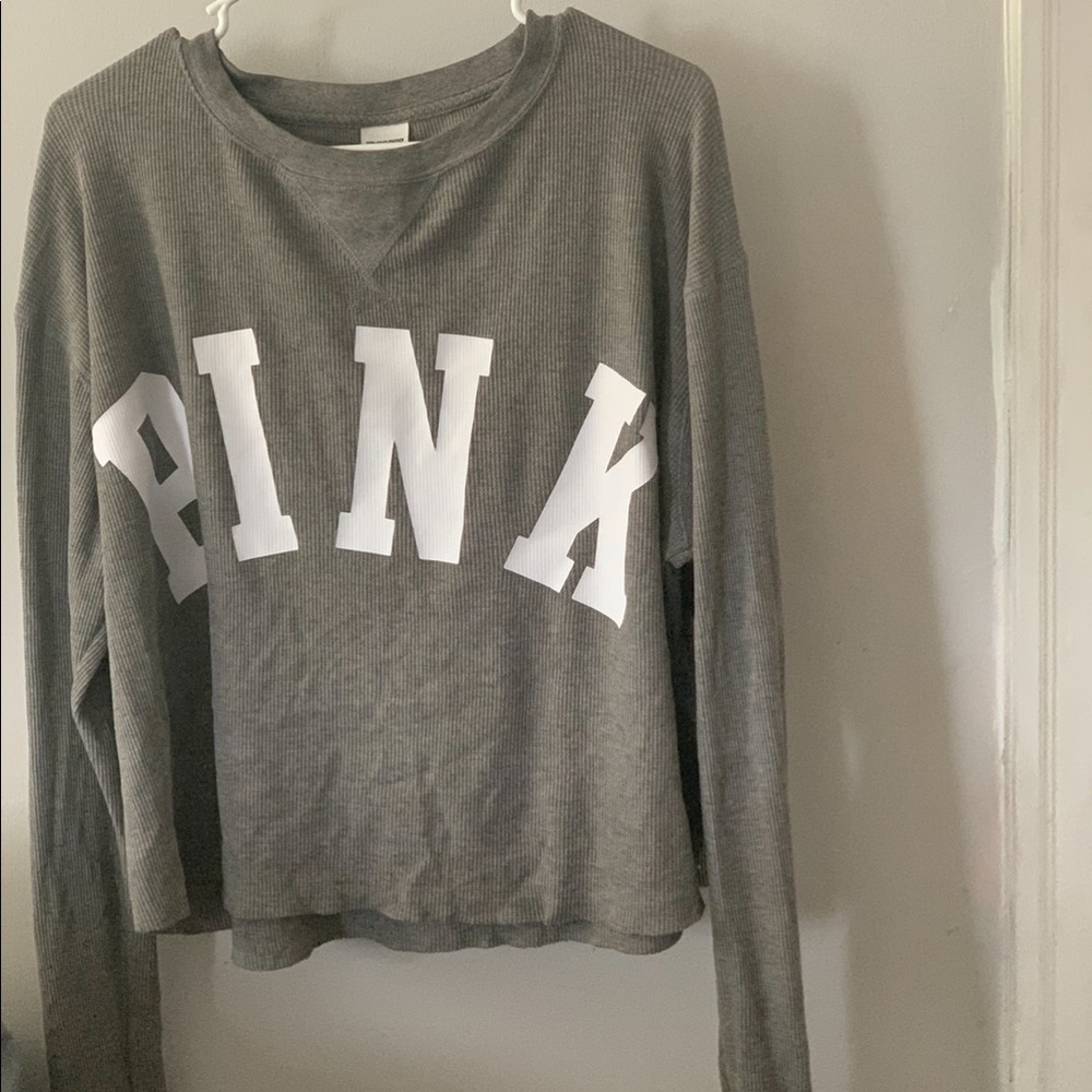 Gray waffle Long sleeve